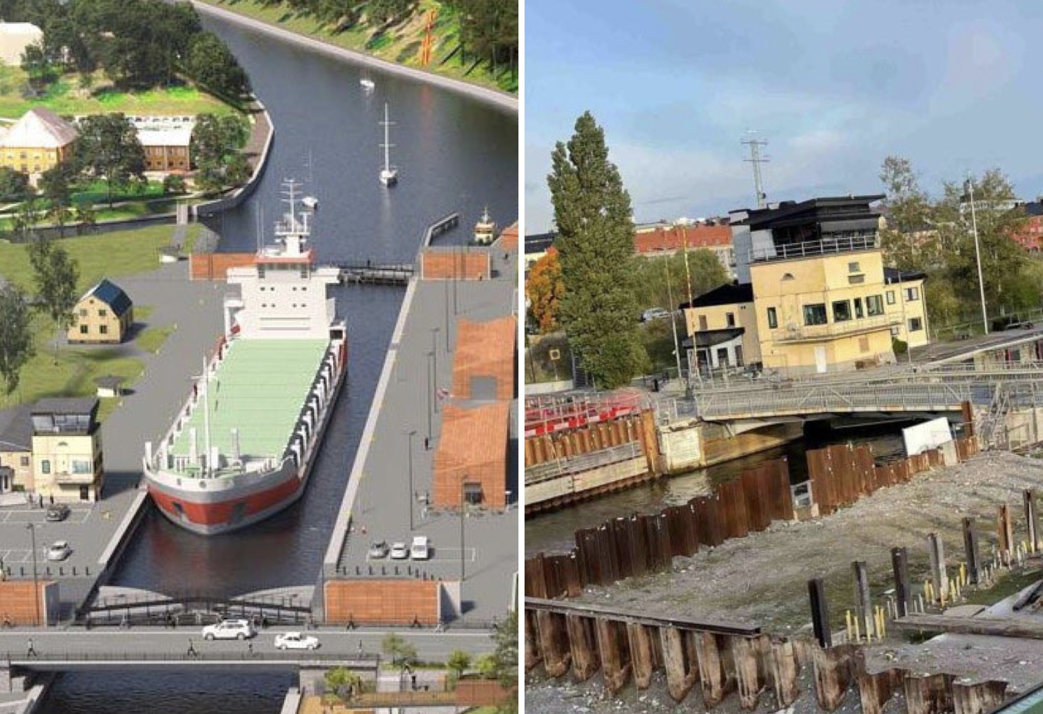 sluss kanal Bild/Illustration: Sweco