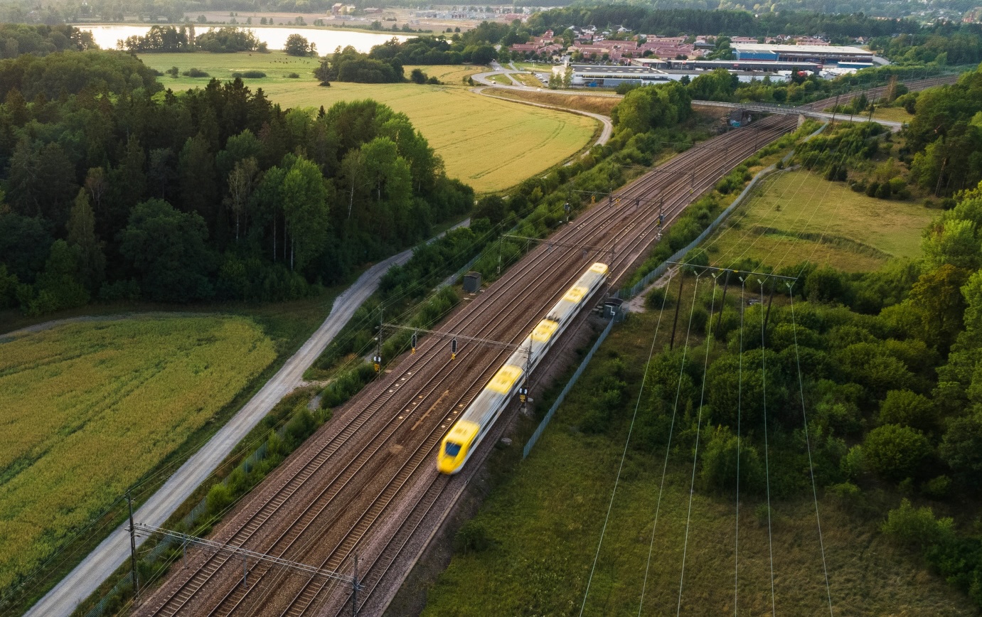 Ostlänken. Pressbild: Trafikverket