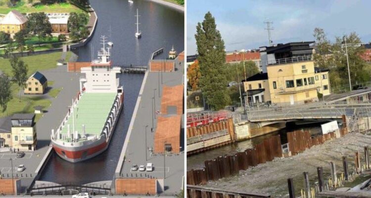sluss kanal Bild/Illustration: Sweco
